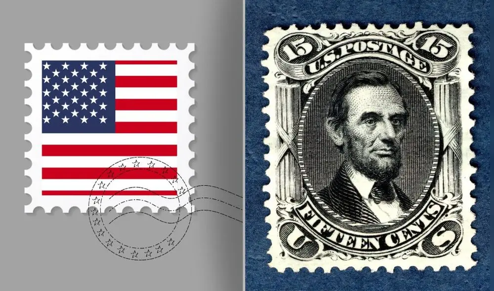 El sello postal de Abraham Lincoln de 1867 es uno de los sellos postales más buscado en EE. UU. Foto: Freepix/Meisterdrucke