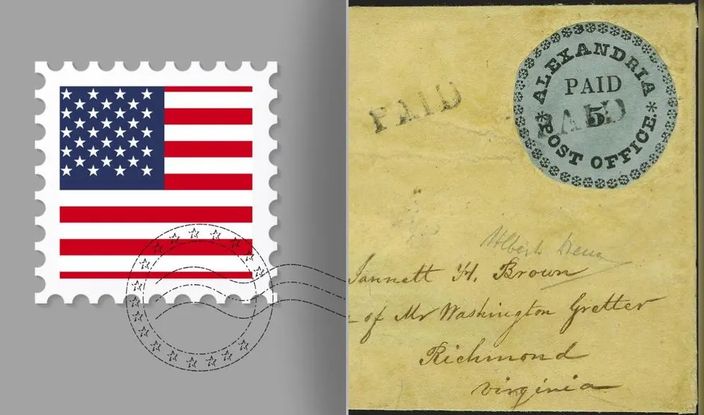 El sello postal 'Blue Boy' de Alejandría de 1947 es uno de los sellos postales más buscado en EE. UU. Foto: Freepix/Delcampe