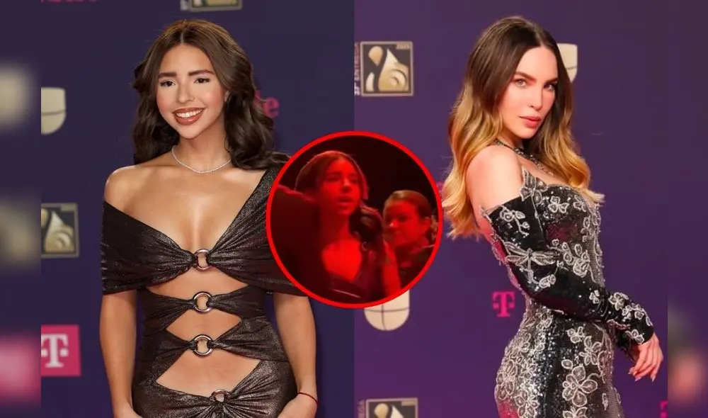Ángela Aguilar evitó ver la presentación de Belinda en Premios Lo Nuestro. Foto: Composición LR/Instagram/TikTok