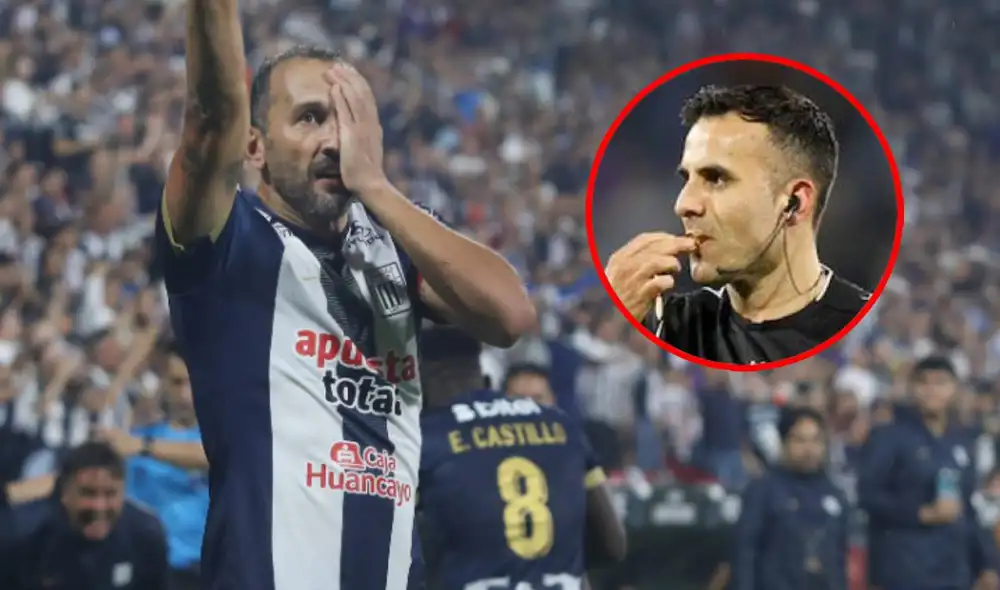 Hernán Barcos se refirió a Piero Maza, árbitro de Alianza Lima vs Boca Juniors en La Bombonera. Foto: composición LR/Carlos Felix/GLR
