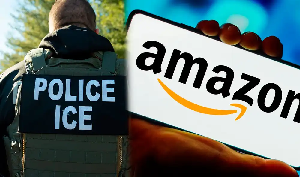 Las chaquetas falsas del ICE se venden en Amazon a un precio accesible. Foto: Composición LR/PC-Welt/CNN