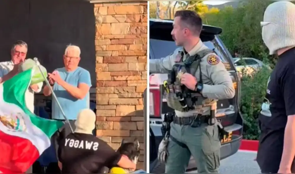 El creador de contenido se encontraba recorriendo el estacionamiento de un supermercado en EE. UU. cuando un oficial de la policía local lo detuvo. Foto: composición LR/difusión.