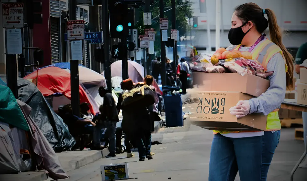 El Banco de Alimentos del Centro de California entregará comida gratis a familias inmigrantes en varias ciudades desde marzo de 2025. Foto: composición LR/Shutterstock