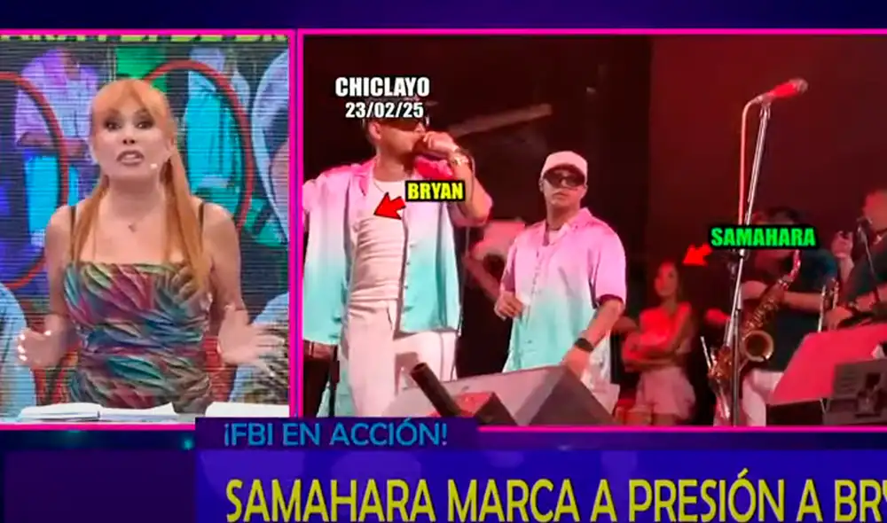 Magaly Medina tuvo palabras muy fuertes contra Samahara Lobatón en su programa del lunes 24. Foto: Composición LR/ATV.