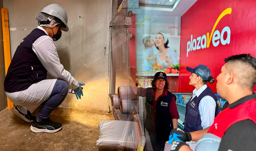 Clausura de Plaza Vea en Molina Plaza por incumplir normas técnicas y sanitarias. Foto: Municipalidad de La Molina. Clausura de Plaza Vea en Molina Plaza por incumplir normas técnicas y sanitarias. Foto: Municipalidad de La Molina.