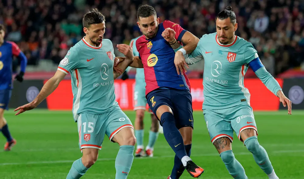Barcelona y Atlético de Madrid se enfrentaron por la ida de las semifinales de la Copa del Rey. Foto: AFP Barcelona y Atlético de Madrid se enfrentaron por la ida de las semifinales de la Copa del Rey. Foto: AFP