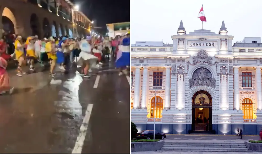 Congreso es rechazado en carnavales en Ayacucho 2025. Foto: Composición/LR Congreso es rechazado en carnavales en Ayacucho 2025. Foto: Composición/LR