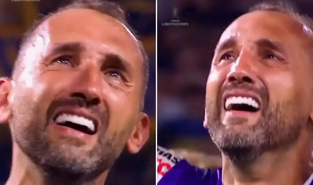 Hernán Barcos fue titular en el ataque de Alianza Lima, hasta que fue sustituido por Paolo Guerrero. Foto: composición LR/captura Copa Libertadores