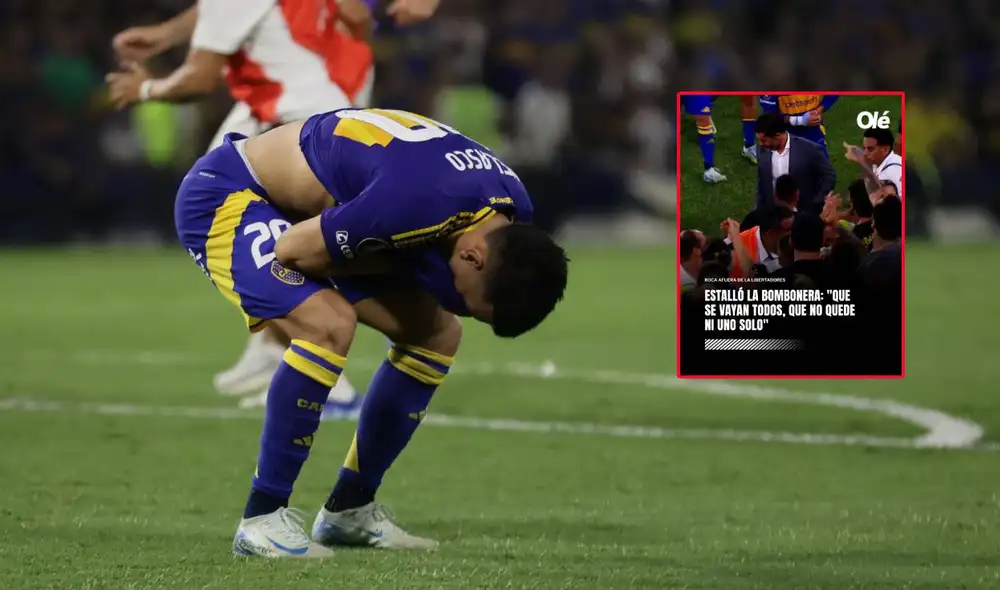 Boca Juniors quedó eliminado y la prensa argentina no dudó en criticarlo. Foto: composición LR/TyC Sports/Olé