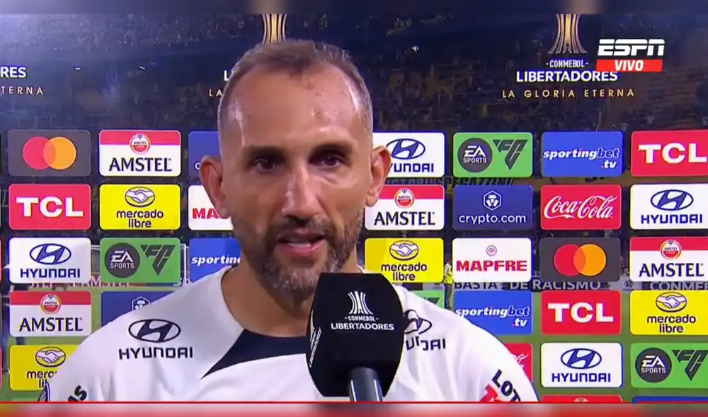 Hernán Barcos anotó el empate parcial en La Bombonera. Foto: captura de ESPN Hernán Barcos anotó el empate parcial en La Bombonera. Foto: captura de ESPN