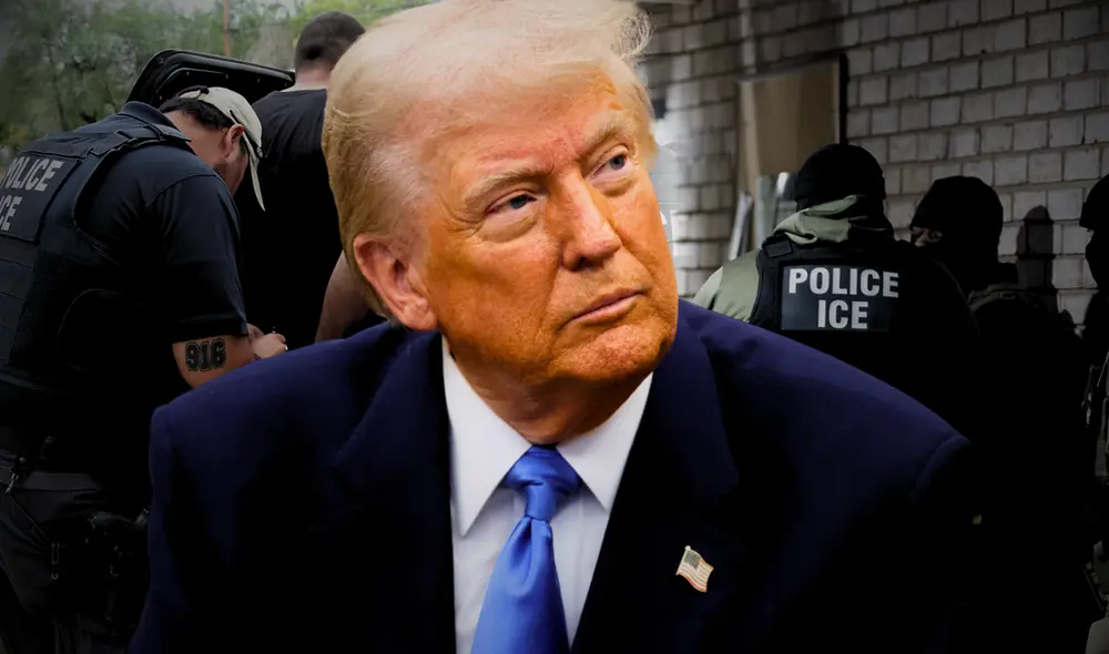 ICE permite a los inmigrantes solicitar una suspensión temporal para evitar la deportación masiva de Donald Trump. Foto: composición LR/AFP/ICE