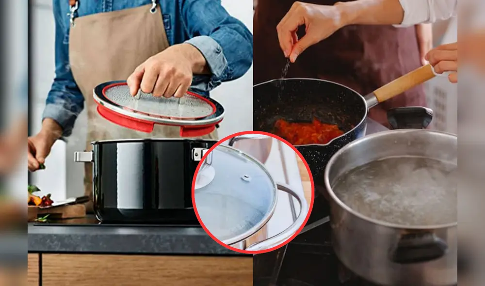 Las tapas de ollas suelen tener pequeños agujeros para liberar el vapor. Foto: Composición LR/La Casa del Electrodoméstico.