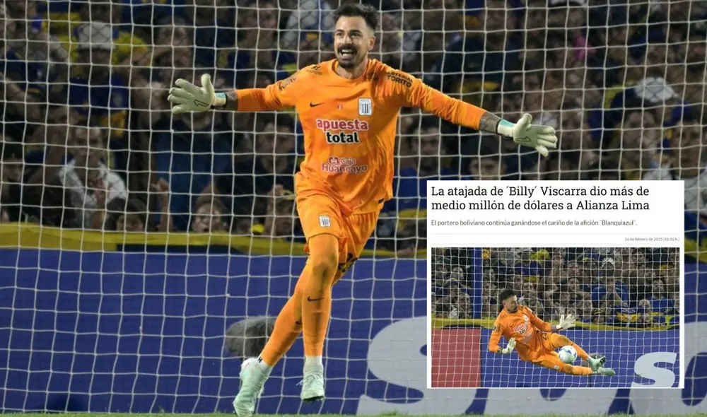 Guillermo Viscarra fue una de las figuras de Alianza Lima frente a Boca Juniors. Foto: composición LR Guillermo Viscarra fue una de las figuras de Alianza Lima frente a Boca Juniors. Foto: composición LR