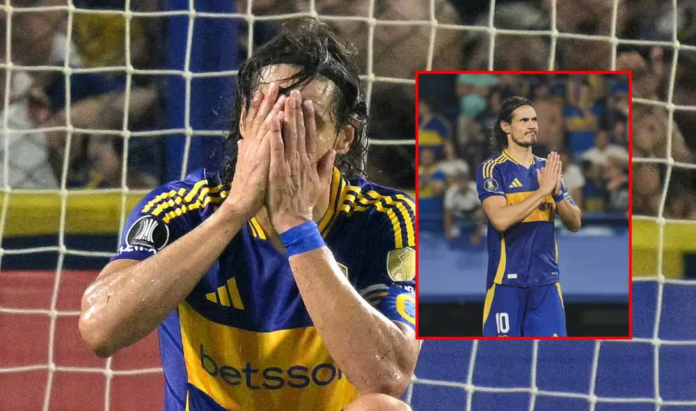 Edinson Cavani volvió a jugar con Boca Juniors luego de 17 días, tras sufrir una grave lesión lumbar. Foto: composición LR/AFP/captura Edinson Cavani volvió a jugar con Boca Juniors luego de 17 días, tras sufrir una grave lesión lumbar. Foto: composición LR/AFP/captura