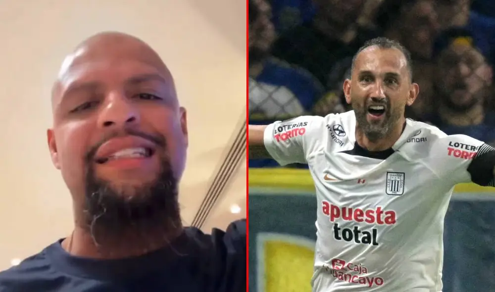 Felipe Melo enfrentó a Hernán Barcos en la edición anterior de la Copa Libertadores con Fluminense. Foto: composición LR/captura/AFP