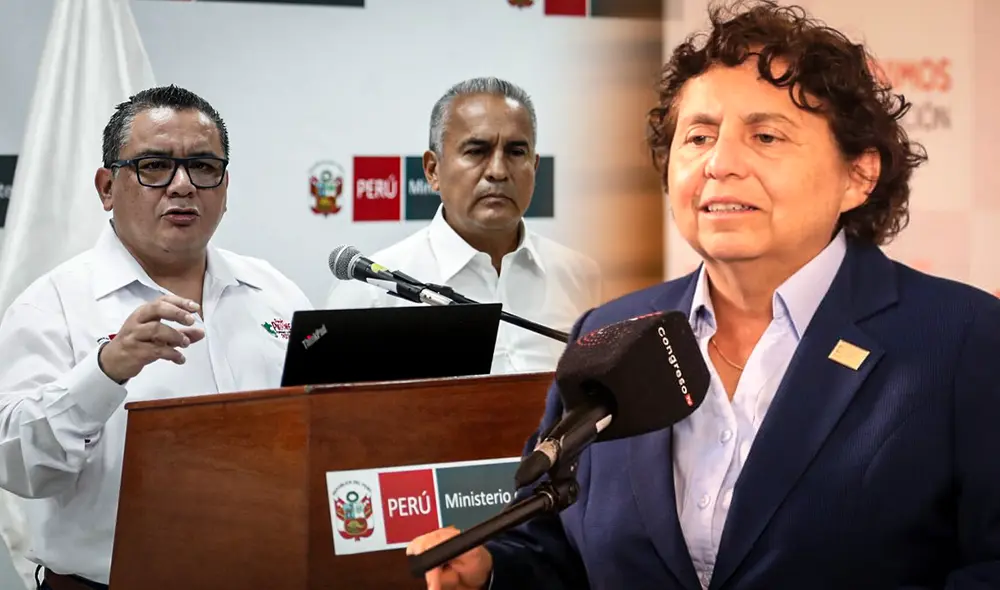 Susel Paredes critica gestión de Juan José Santiváñez. Foto: composición LR