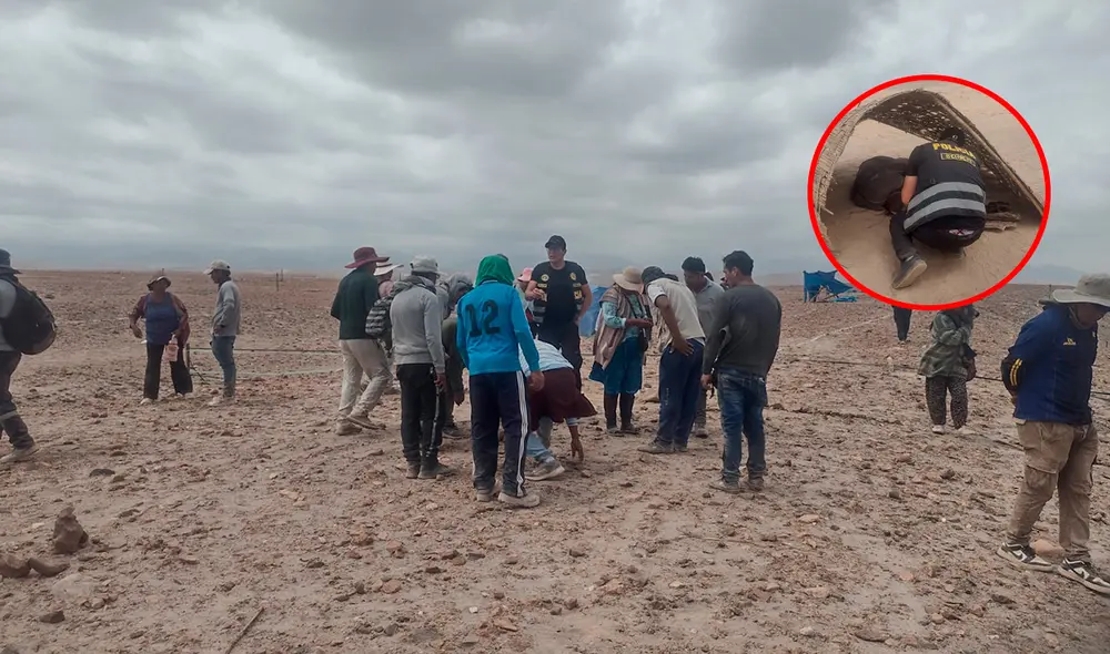 La Policía intervino a tres personas presuntamente implicadas. Créditos: Majes Reporteros. La Policía intervino a tres personas presuntamente implicadas. Créditos: Majes Reporteros.