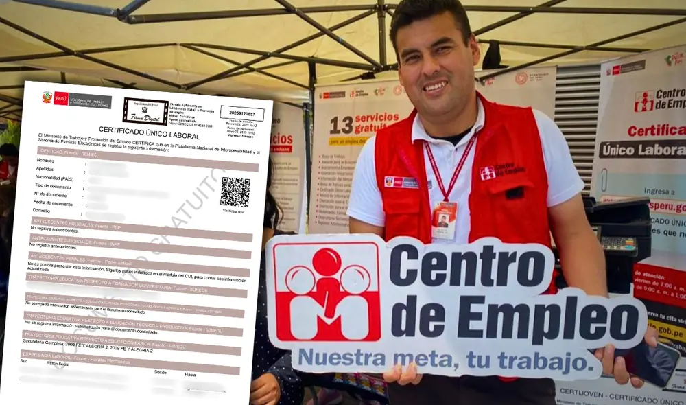 El Certificado Único Laboral reemplaza al certijoven desde el 2024, según el MTPE. Foto: composición LR/Andina/Gob