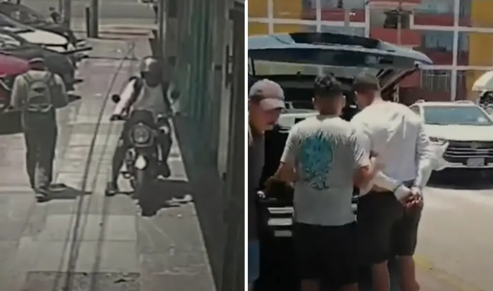 La PNP investiga su participación en otros robos similares en Lima. Foto: captura/RPP La PNP investiga su participación en otros robos similares en Lima. Foto: captura/RPP