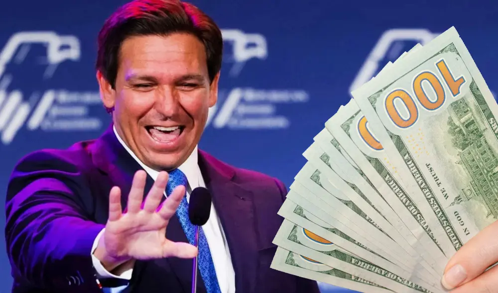 Ron DeSantis prevé que el sueldo mínimo en Florida llegue a 15 dólares por hora. Foto: composición LR/AFP/Freepik