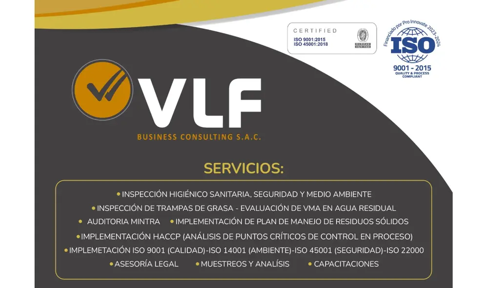 La certificación, resultado del apoyo de Proinnovate, valida la excelencia de VLF en la inspección de locales comerciales. Fuente: Difusión.