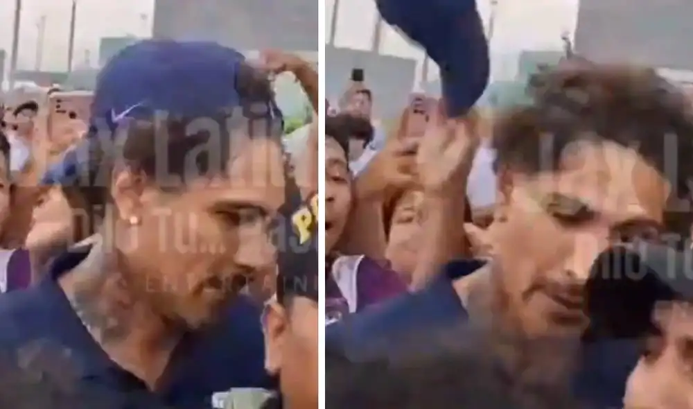 Paolo Guerrero sufrió un incómodo momento a la llegada del plantel de Alianza Lima al Perú. Foto: captura/Jax Latin Media