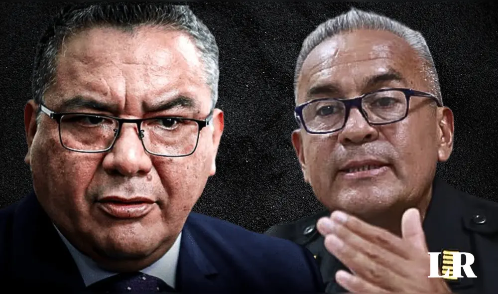 Ministro Santiváñez pagará S/30.000 a su vocero mientras enfrenta moción de censura y fuerte desaprobación. | Composición: LR. Ministro Santiváñez pagará S/30.000 a su vocero mientras enfrenta moción de censura y fuerte desaprobación. | Composición: LR.