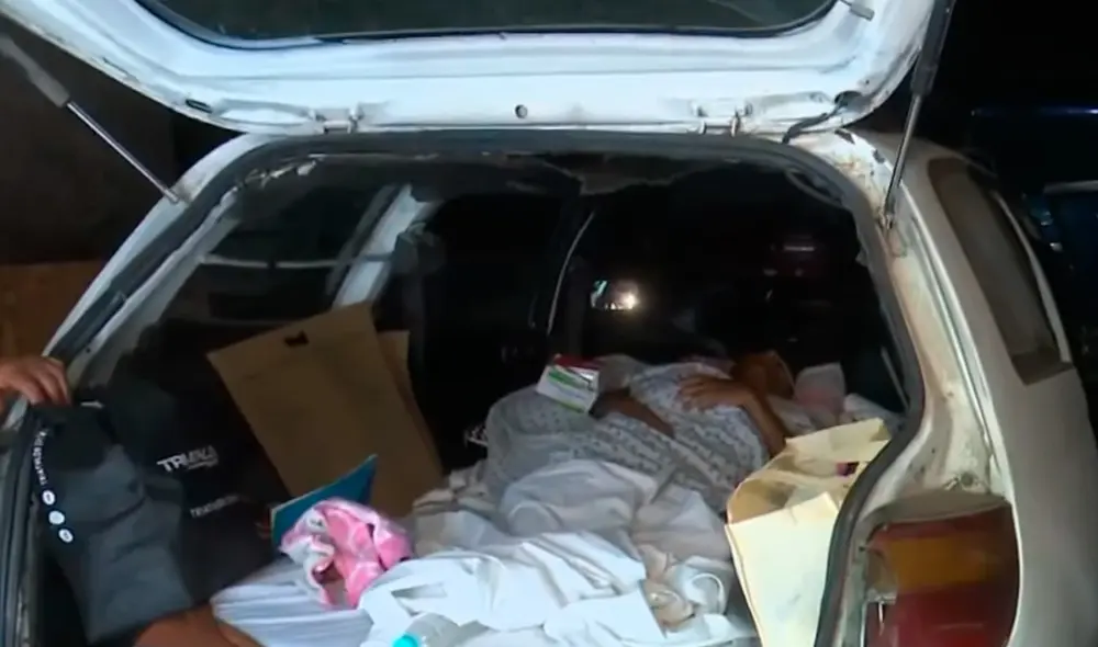 Tras el reclamo, el hombre finalmente fue atendido en el Hospital Santo Toribio de Mogrovejo. Foto: captura/ATV