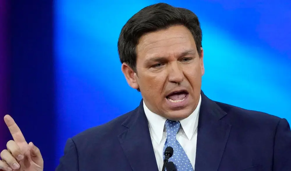 El paquete legislativo de Ron DeSantis asignó 298 millones de dólares para reforzar el cumplimiento de las normas migratorias. Foto. Los Angeles Times.