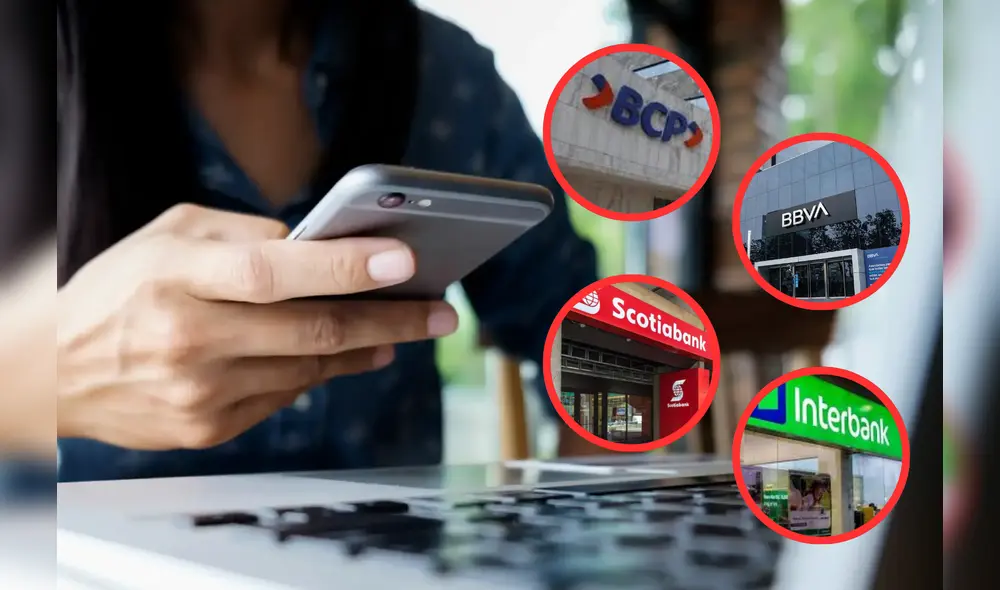 Las entidades bancarias ofrecen diversos servicios financieros para facilitar las transacciones de sus clientes. Foto: Composición LR/Andina