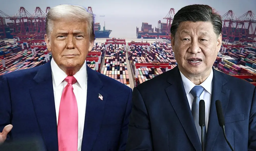 El presidente de EE. UU., Donald Trump, anunció un arancel adicional del 10% a importaciones chinas a partir del 4 de marzo, intensificando la guerra comercial. Foto: composición LR/AFP El presidente de EE. UU., Donald Trump, anunció un arancel adicional del 10% a importaciones chinas a partir del 4 de marzo, intensificando la guerra comercial. Foto: composición LR/AFP