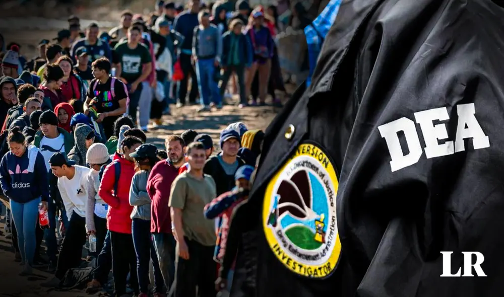 Nueva política fronteriza: Migrantes que crucen con ayuda de carteles podrían terminar en lista de terroristas, según la DEA. Foto: Composición Jazmín Ceras/LR/DEA/ATLAS Nueva política fronteriza: Migrantes que crucen con ayuda de carteles podrían terminar en lista de terroristas, según la DEA. Foto: Composición Jazmín Ceras/LR/DEA/ATLAS