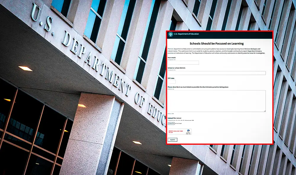 El Departamento de Educación de EE. UU. lanzó el portal EndDEI.gov para que padres reporten prácticas discriminatorias en las aulas.  Foto: Composición de Gerson Cardoso/LR/Fox News/Departamento de Educación de los Estados Unidos