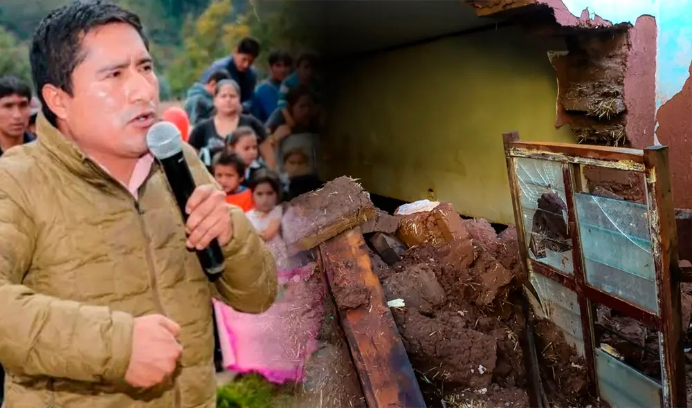 Alcalde de la provincia de Pataz, pide a Dina Boluarte y al ministro Morgan Quero que atiendan su demanda para restaurar colegios. Foto: composición LR/Andina/Correo