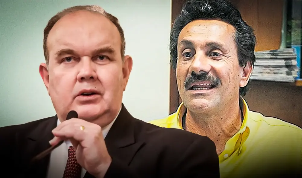 López Aliaga aceptó mantener comunicación con Martín Bustamante. Foto: composición LR López Aliaga aceptó mantener comunicación con Martín Bustamante. Foto: composición LR