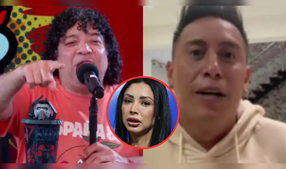 Christian Cueva prometió un gesto romántico para Pamela Franco, pero Carlos Vílchez le recordó su pasado. Foto: Composición LR/YouTube