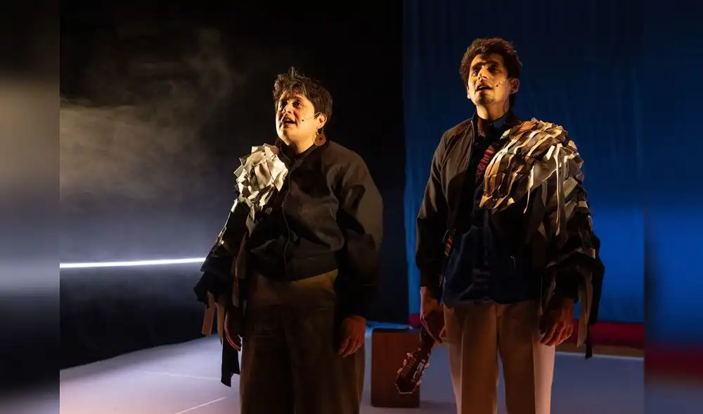 David y Marisel Méndez presentaron la obra en Bruselas.