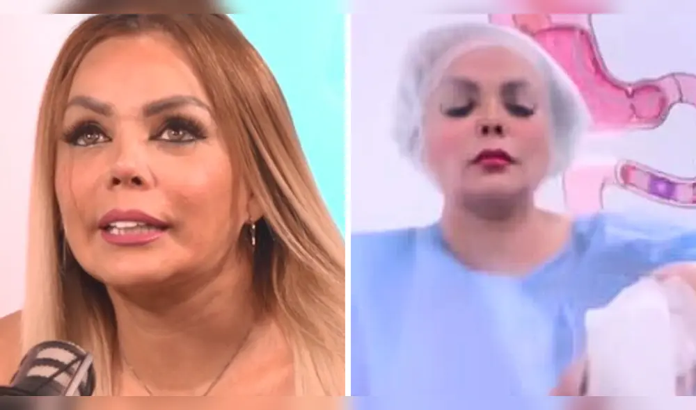 Shirley Cherres atraviesa un difícil momento de salud tras la cirugía de manga gástrica. Foto: Composición LR/YouTube/Instagram