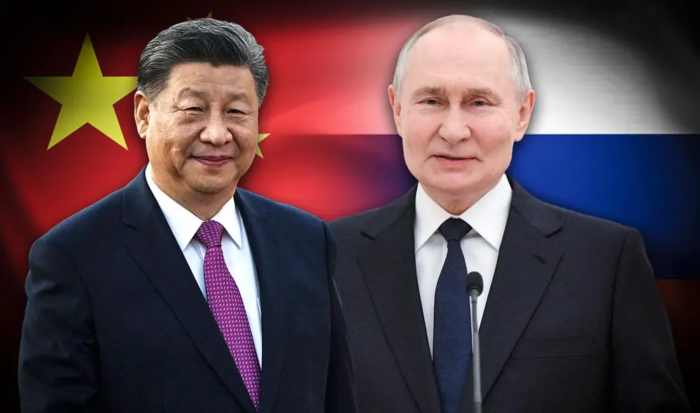 Xi Jinping y Putin refuerzan la relación China-Rusia en medio de crecientes tensiones con Estados Unidos. Foto: composición LR/AFP