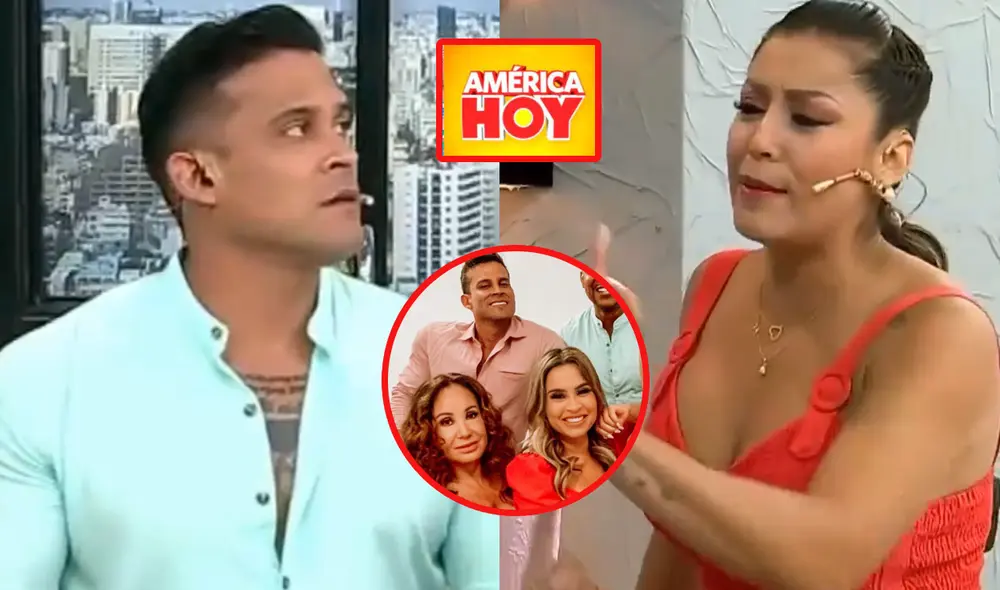 Christian Dominguez y Karla Tarazona oficializaron su relación. Foto: -composición LR/Panamericana TV