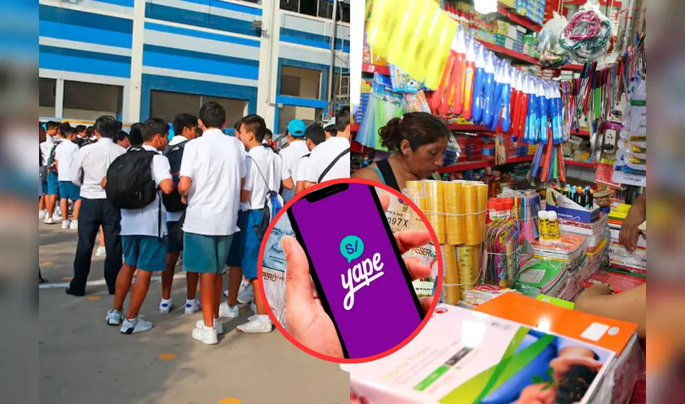 Con el Año Escolar 2025 cerca, Yape ofrece un préstamo como opción ante la falta de dinero para útiles escolares. Foto: Composición LR/Andina