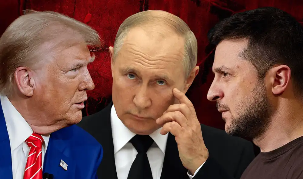 En el Despacho Oval de la Casa Blanca, los líderes de EE. UU. y Ucrania se juntaron en medio de la tensión por la invasión rusa en Ucrania. Foto: Composición LR. En el Despacho Oval de la Casa Blanca, los líderes de EE. UU. y Ucrania se juntaron en medio de la tensión por la invasión rusa en Ucrania. Foto: Composición LR.