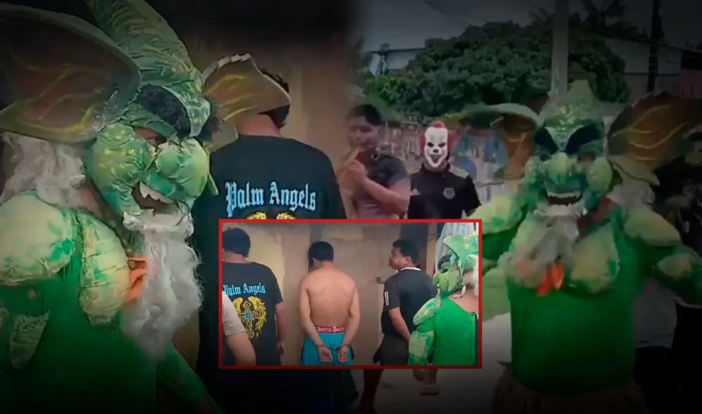 Miembros del Grupo Terna fingieron se disfrazaron de una comparsa carnavalera para no levantar sospechas de su intervención. Foto: Composición LR Miembros del Grupo Terna fingieron se disfrazaron de una comparsa carnavalera para no levantar sospechas de su intervención. Foto: Composición LR