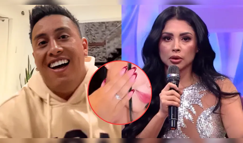 Christian Cueva habló sobre el polémico anillo que Pamela Franco ha lucido en redes. Foto: Composición LR/YouTube/América Christian Cueva habló sobre el polémico anillo que Pamela Franco ha lucido en redes. Foto: Composición LR/YouTube/América