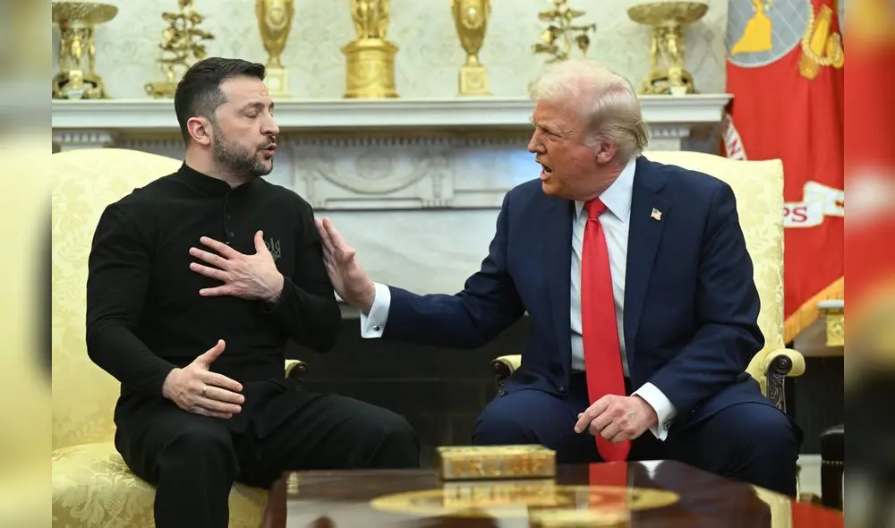 Trump y Zelensky se reunieron en la Casa Blanca este 28 de febrero. Foto: AFP Trump y Zelensky se reunieron en la Casa Blanca este 28 de febrero. Foto: AFP