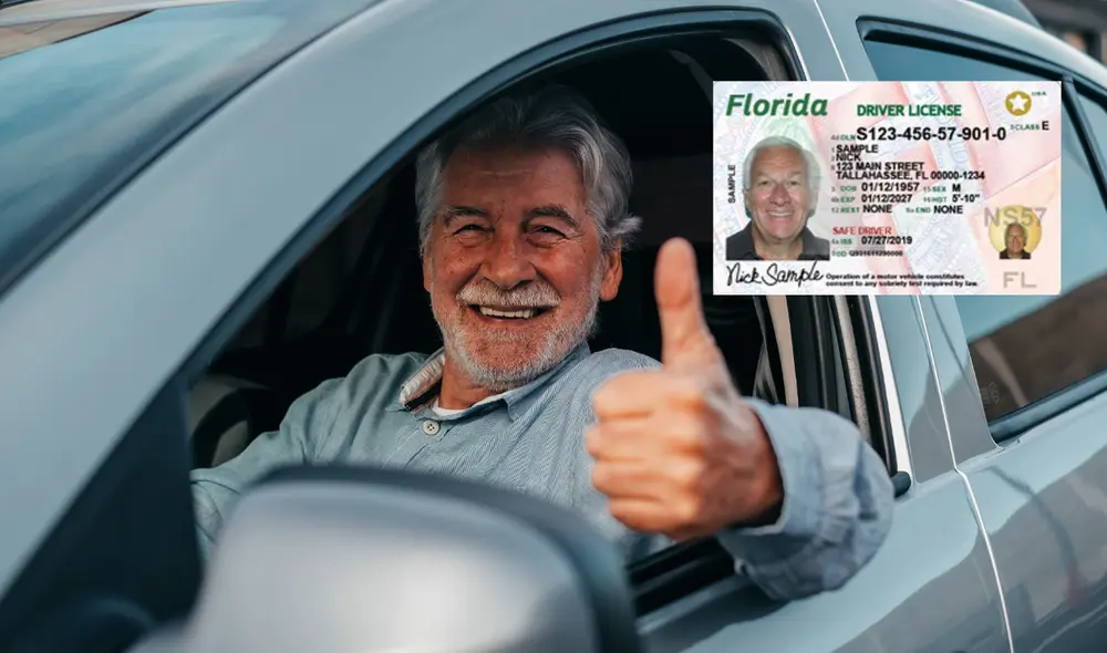En Florida, los conductores mayores de 80 años deben renovar su licencia cada seis años, en lugar de cada ocho, con una prueba de visión obligatoria para asegurar su seguridad vial. Foto: composición LR/ Freepik