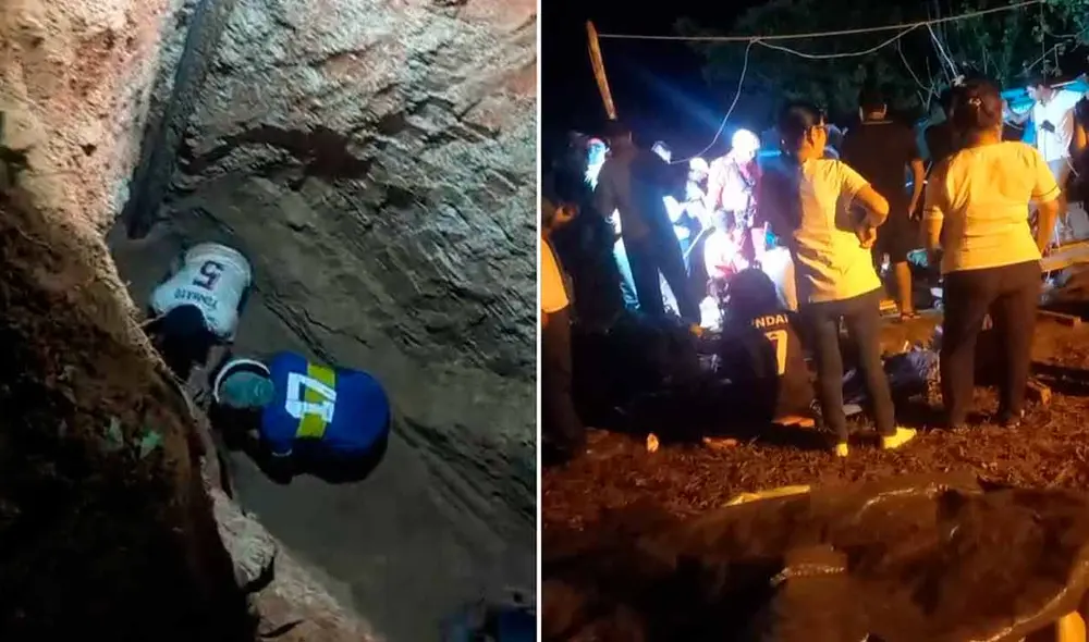 Menor que cayó a un pozo en la localidad de Orellana será trasladado hacia Pucallpa. Foto: composición LR/difusión