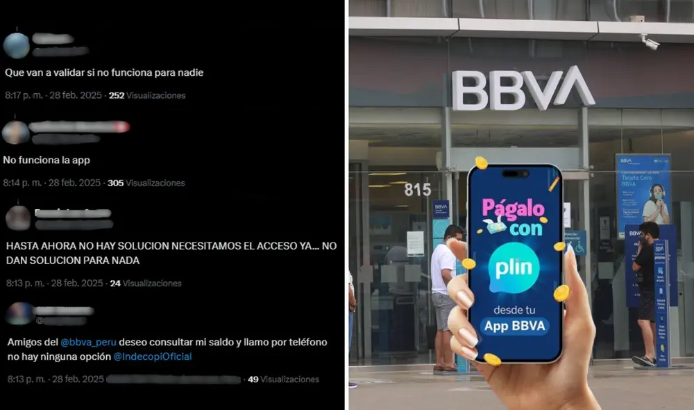 Usuarios en redes sociales se mostraron fastidiados ante la repentina caída del app de BBVA y Plin. Foto: Andina/LR