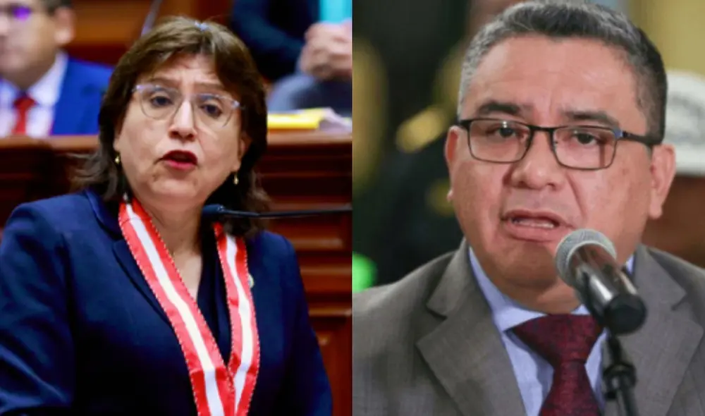 No es la primera vez que el ministro del Interior trata de amedrentar a la fiscal de la Nación, Delia Espinoza. Foto: composición LR. No es la primera vez que el ministro del Interior trata de amedrentar a la fiscal de la Nación, Delia Espinoza. Foto: composición LR.