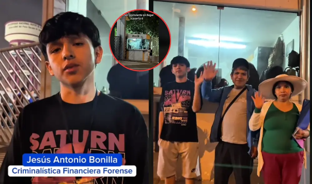 El joven estudiante postuló a la carrera de Criminalista Financiera y Forense en la UNMSM. Foto: composición LR